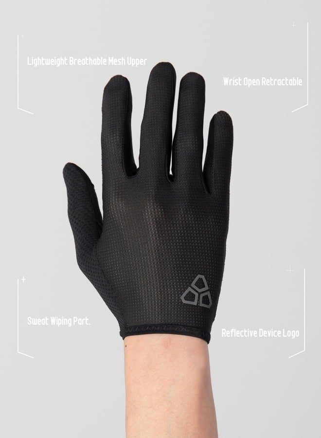 DUEECO Cycling Gloves - Mountain & Road Biking Gloves for Men & Women - Full Finger, Touch Screen, Anti-Slip, Shock-Absorbing - Image 3
